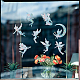 GORGECRAFT 16PCS Angel Window Clings Fairy Anti Collision Rainbow Window Stickers for Birds Strike Decals Non Adhesive Prismatic Vinyl Film for Sliding Doors Windows Glass DIY-WH0256-023-6