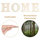 Wort nach Hause unvollendete Holzscheiben DIY-WH0163-91-1-4