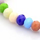 Bracelets de perles de verre rondelle stretch BJEW-F073-03-2