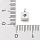 Стойки обшивки латунь микро проложить Циркон подвеску KK-P247-11P-3