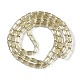 Chapelets de perles en verre électroplaqué&nbsp;GLAA-Q101-02A-PL06-2