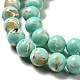 Perles de turquoise synthétique et coquillage assemblées G-D482-01C-08-4