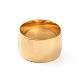201 кольцо из нержавеющей стали с широкой полосой для женщин RJEW-I089-35G-2