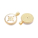 Латунные микропаве прозрачные подвески с фианитом KK-N254-213G-2