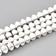Chapelets de perles en hématite synthétique sans magnétiques G-T114-22-2