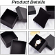 BENECREAT 6 Pack Kraft Square Cardboard Present Gift Boxes for Bangle Wrist Watch and Other Jewelry Set - 3.5x3.5x2 Inches CBOX-BC0001-23-4