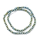 Electroplate Glass Beads Strands EGLA-K015-09B-2