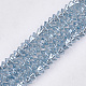 Chapelets de perles en verre électroplaqué EGLA-T017-02-2