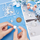 Unicraftale diy kit de fabricación de anillos de cúpula en blanco DIY-UN0004-76-3