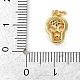 Латунные микропаве прозрачные подвески с фианитом KK-L231-08G-3