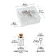 DIYペンダント作りキット  ミニキュートな小さなガラスジャーガラスボトル16個入り。  40本の鉄ネジアイピンペグベイル  透明 DIY-FS0003-73-5