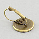 Brass Leverback Earring Findings MAK-S004-10mm-EY001AB-2