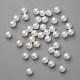 No Hole ABS Plastic Imitation Pearl Round Beads MACR-F033-5mm-24-2