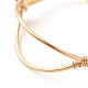 Copper Wire Wrap Finger Ring for Women RJEW-JR00479-01-4