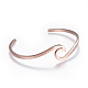 304 Stainless Steel Cuff Bangles BJEW-G611-01-3