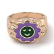 (vendita di fabbrica di feste di gioielli) anelli di barretta dello smalto della lega RJEW-H539-04D-LG-1