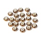 Rondelle樹脂ヨーロッパのビーズ  大穴ビーズ  模造石  シルバートーン真鍮の二重コアを持つ  ゴールデンロッド  13.5x8mm  穴：5mm RPDL-A001-02-04-1