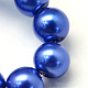 Backen gemalt pearlized Glasperlen runden Perle Stränge HY-Q003-6mm-28-3