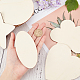 Pandahall 4.7 pouce 5 tranches de bois de forme 15 pièces coeur étoile fleur ronde pièces de bois auto-adhésives pour Thanksgiving DIY-PH0026-38-8
