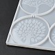 Forme tonde piatte con ciondolo albero della vita in silicone DIY-L071-04-5