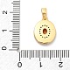Подвески из латуни с микропаве из циркония KK-M303-02G-04-3