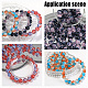 ARRICRAFT 200Pcs 8 Colors Two Tone Transparent Crackle Glass Beads GLAA-AR0001-44-6