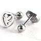 201 Stainless Steel Barbell Cartilage Earrings EJEW-R147-35-3