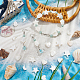 Benecreat 4 brins 4 styles brins de perles de coquille d'eau douce naturelles SHEL-BC0001-032-5