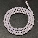 Faceted Rondelle Imitation Jade Glass Beads Strands EGLA-J134-3x2mm-C01-2