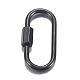 304 Stainless Steel Screw Carabiner Lock Charms STAS-H107-04A-B-1