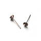 304 Stainless Steel Post Stud Earring Settings for Pointed Back Xilion Rivoli Rhinestone STAS-E088-13-4mm-1