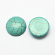 Craft Findings Dyed Synthetic Turquoise Flat Back Dome Cabochons X-TURQ-S266-14mm-01-1