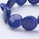 Natural Lapis Lazuli(Dyed)  Beads Stretch Bracelets BJEW-JB02845-01-2