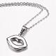 304 Stainless Steel Pendant Necklaces NJEW-D277-35P-2