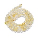 Chapelets de perles de citrine naturelle G-G927-10B-2