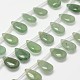 Natural Green Aventurine Beads Strands G-N0175-05-10x14mm-1