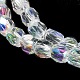 Electroplate Glass Beads Strand X-EGLA-J041-4mm-AB01-2
