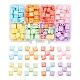 240 Stück 8 Farben undurchsichtige Acryl-Mehrstrang-Glieder MACR-YW0001-45-1