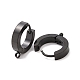 304 Stainless Steel Huggie Hoop Earrings Findings STAS-I167-01A-EB-2