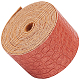 Tissu en cuir pu tissu à motif d'alligator AJEW-WH0034-92C-03-1