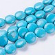 Chapelets de perles en turquoise synthétique G-E456-42B-14mm-1