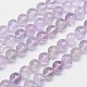 Natural Amethyst Round Bead Strands G-L411-21-10mm-1
