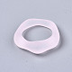 透明樹脂指輪  艶消し  ピンク  usサイズ6 3/4(17.1mm) X-RJEW-T013-001-B03-4
