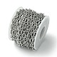 304 cadena de eslabones ovalados texturizados de acero inoxidable CHS-K018-02P-3