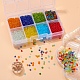 8 Colors Glass Seed Beads SEED-YW0001-55-7