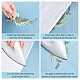NBEADS 6 Pcs Embroidery Leaf Flowers Patches DIY-NB0007-54-4