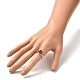 Natural Amethyst Rings Set for Women RJEW-TA00007-02-3