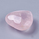 Piedra de amor de corazón de cuarzo rosa natural G-O174-13-3