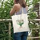 FINGERINSPIRE Reusable Canvas Tote Bag (15x13 Inch ABAG-WH0033-003-6