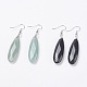 Natural & Synthetic Gemstone Dangle Earrings EJEW-F158-D-1
